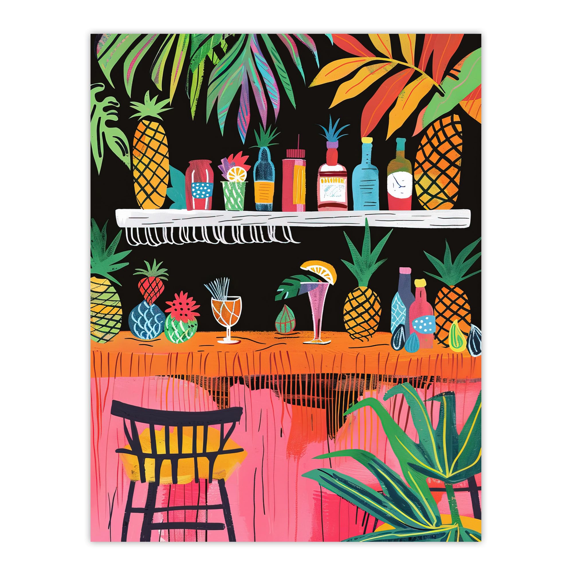 Artery8 - Wall Art Print - Tropical - W24 inch x H32 inch