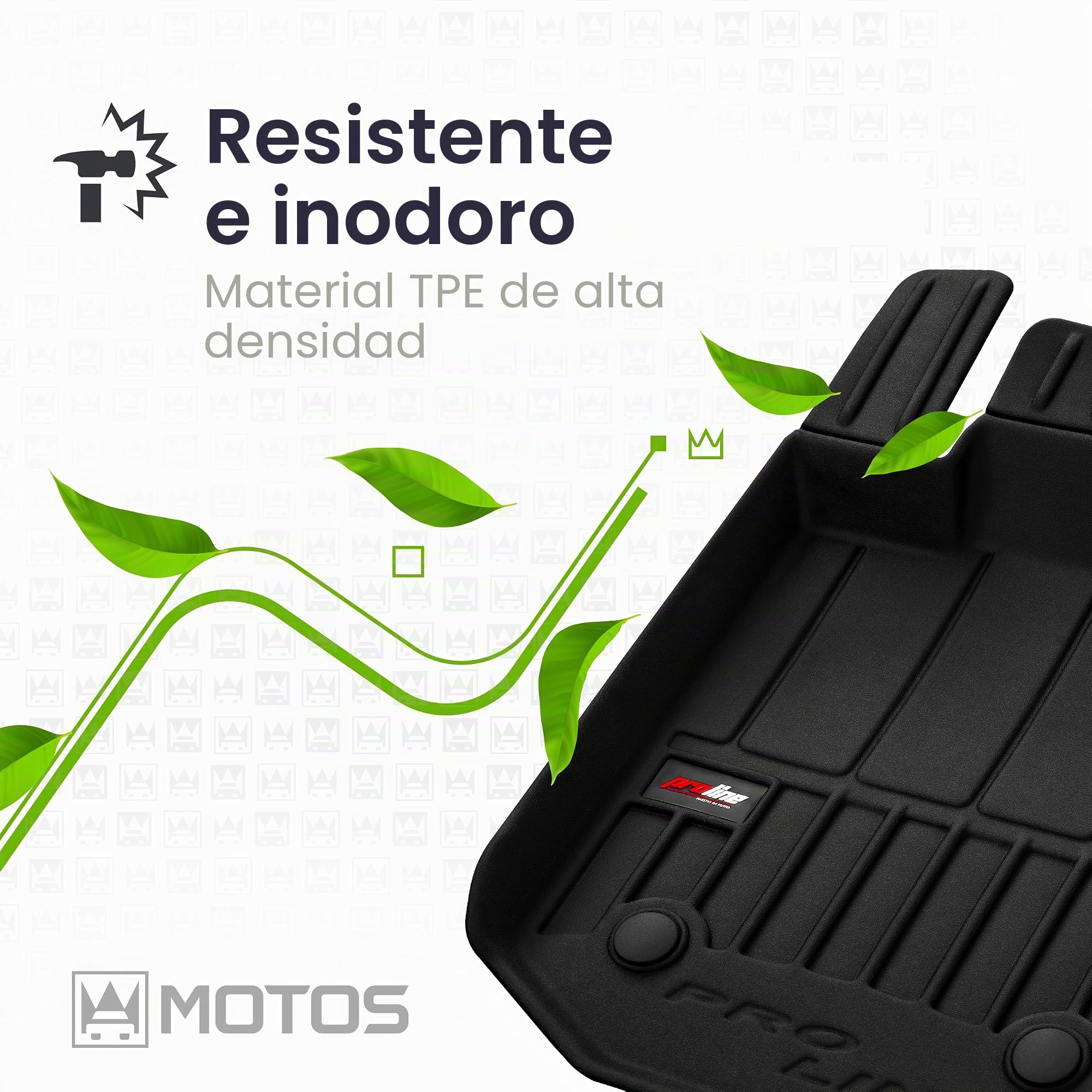 MOTOS Alfombrillas de Goma para Cupra Tavascan Desde 2023 Mejore la Comodidad de Sus Viajes con la Alfombra Antideslizante Car 3D- Alfombrillas de Coche para Varias Estaciones