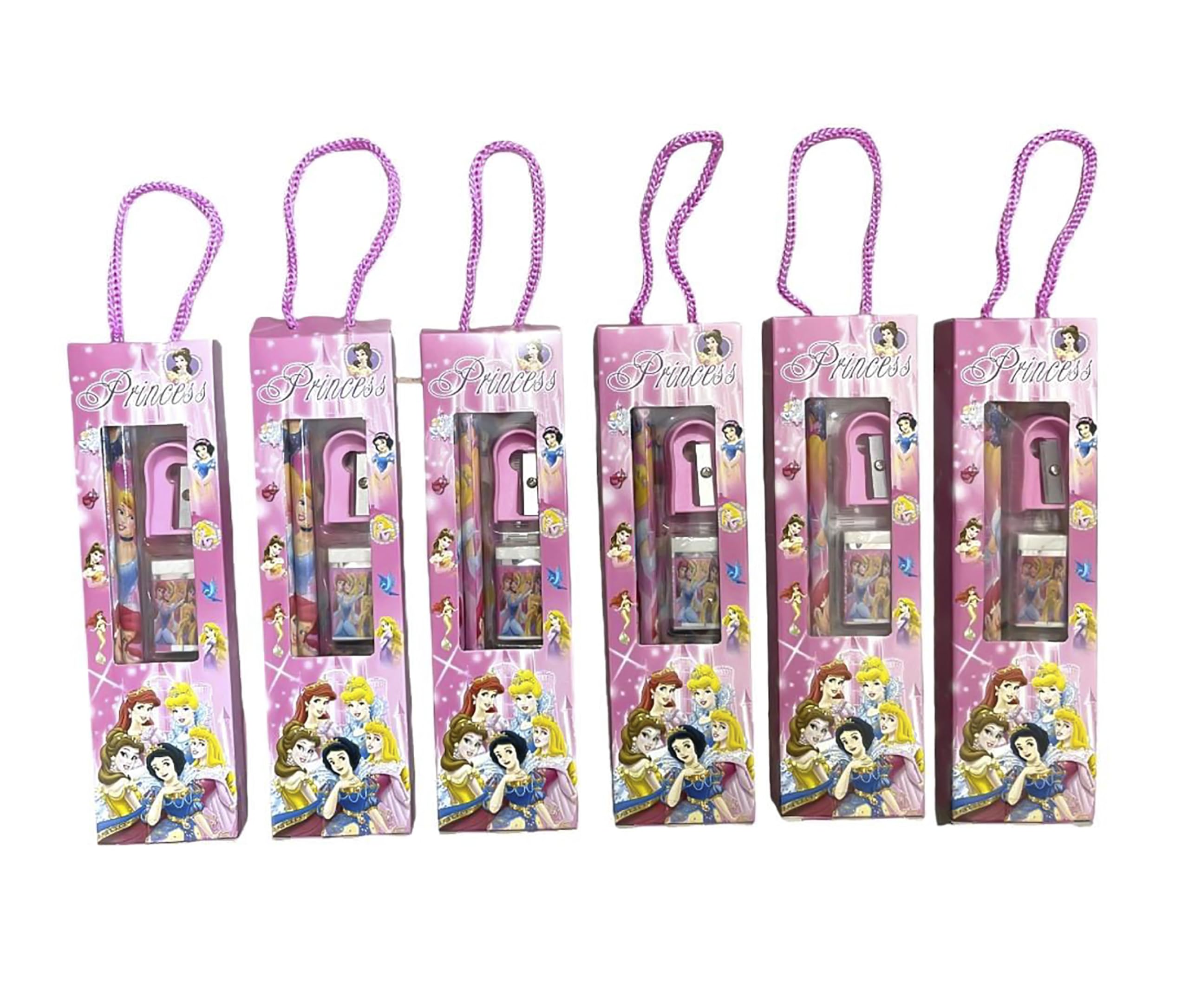 FETE PROPZ Stationery 2 pencils, 1 ruler,1 sharpener and a eraser Set Gift Pack for Birthday Return Gifts combo Theme Party Stationery Item for Girls, Boys, and Kids pack of 6 (Princess) (B0D6NBTTF1) Amazon Price History, Amazon Price Tracker