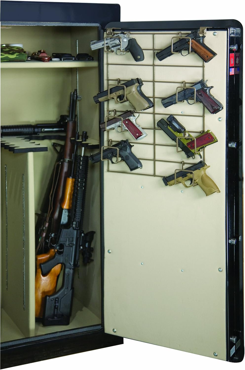 Rack'Em The Maximizer™ 8 Pistol In-Safe Handgun Rack (½ Door - Top)