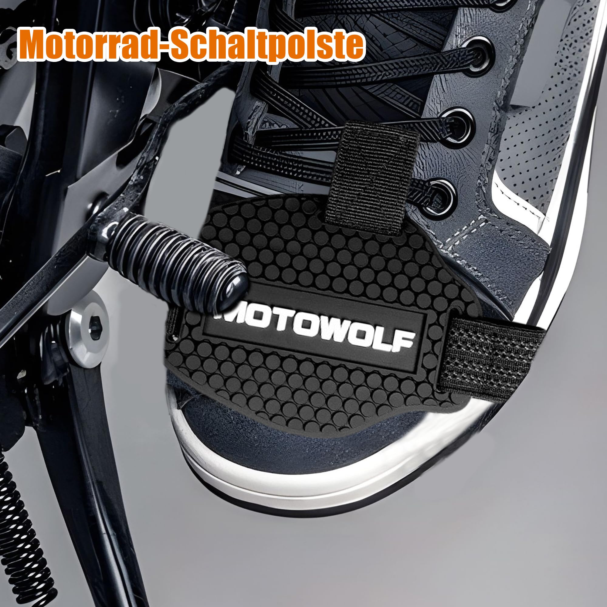 Protection Levier De Vitesse Moto - En Caoutchouc Antidérapant - Évite L'Usure Des Chaussures - Taille Universelle