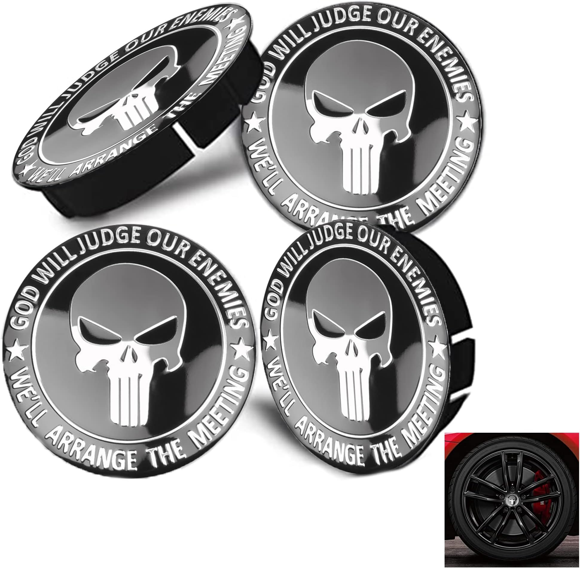 MKDLB 4 Pezzi 60mm Coprimozzo Centrale Per Mozzo Ruota Auto Per Citroen