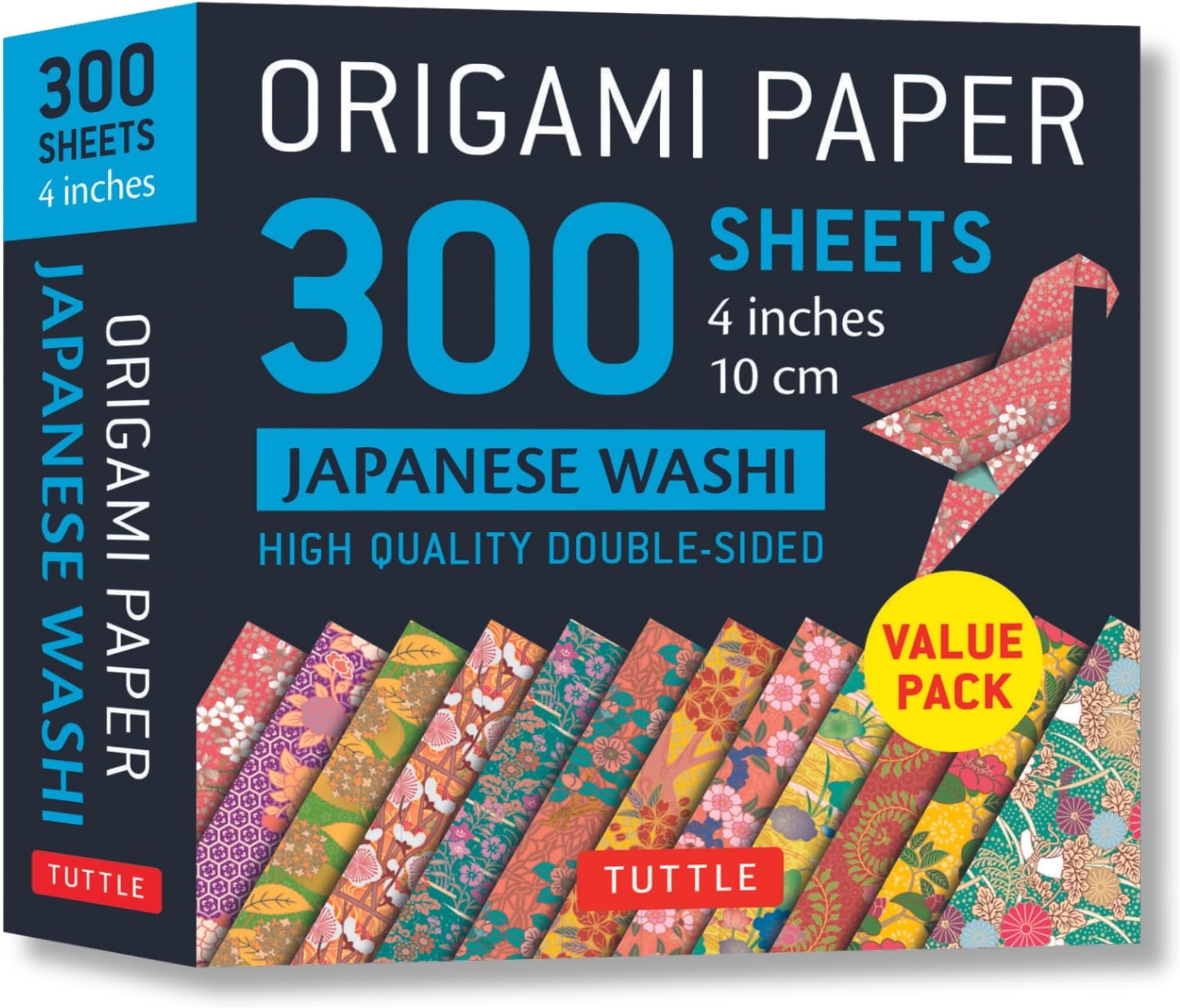 Origami Paper 300 Sheets Japanese Washi Patterns 4" (10 CM): Tuttle Origami Paper: High-Quality Origami Sheets Printed with 12 Different Designs