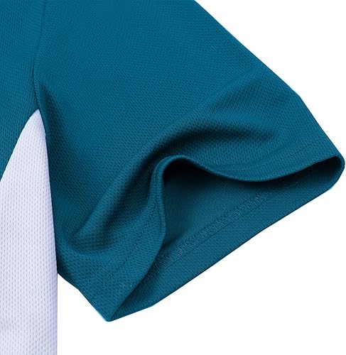 Miniatura 4 de TIHEEN Polo de golf para hombre, manga corta, absorbe la humedad