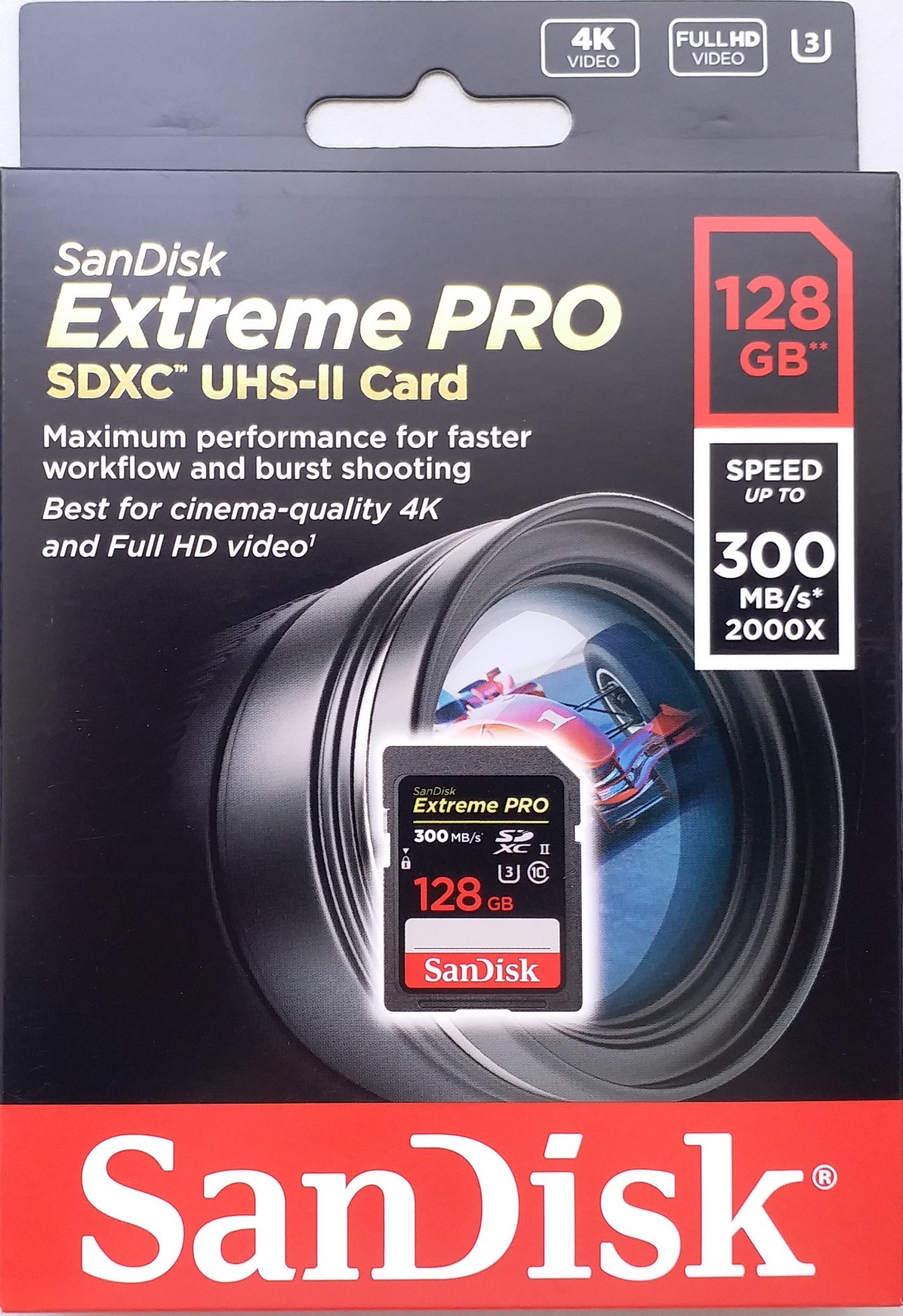 Amazon | Sandisk SDXC Extreme PRO UHS-II 128GB R 300MB/s W 260MB/s 