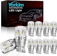 Vista 13 de Yorkim Bombilla LED ámbar 1156, alto brillo 300% súper brillante, luces direccionales LED BA15S P21W 7506 1003 1141 para luces intermitentes
