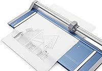 Vista 8 de Dahle 554 Cortadora Rotativa Profesional, Longitud de Corte de 28 Pulgadas, Capacidad de 20 Hojas, Autoafilado, Barra Guía Doble, Abrazadera
