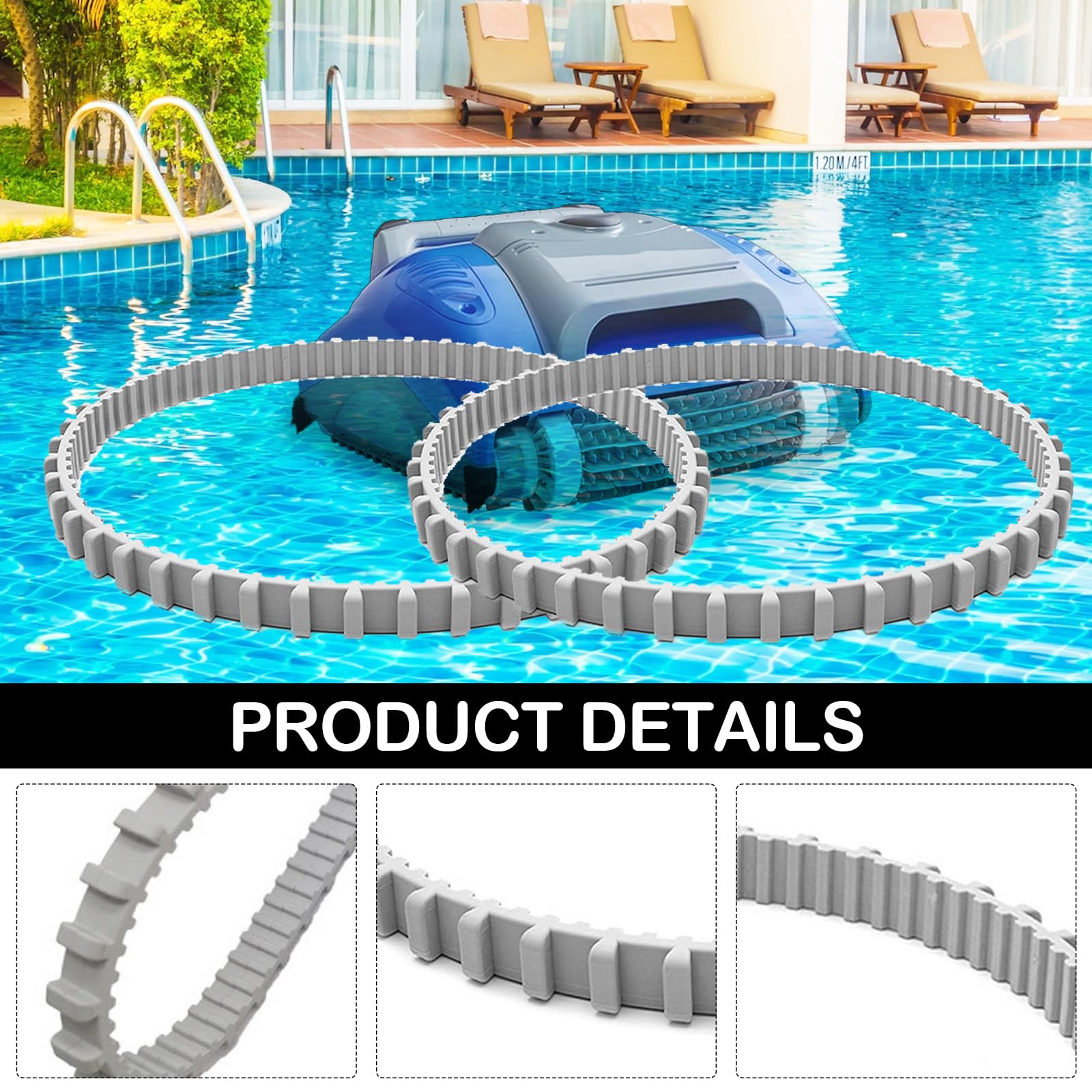 Repuestos para Limpiafondos RobóTicos Dolphin 9985006-R2 Pista+6101611-R4 Anillo De Escalada/3884997-R6 Rodillo Kit Repuestos para Limpiafondos Piscinas con Aspiradora Aguas Residuales (Stil A)
