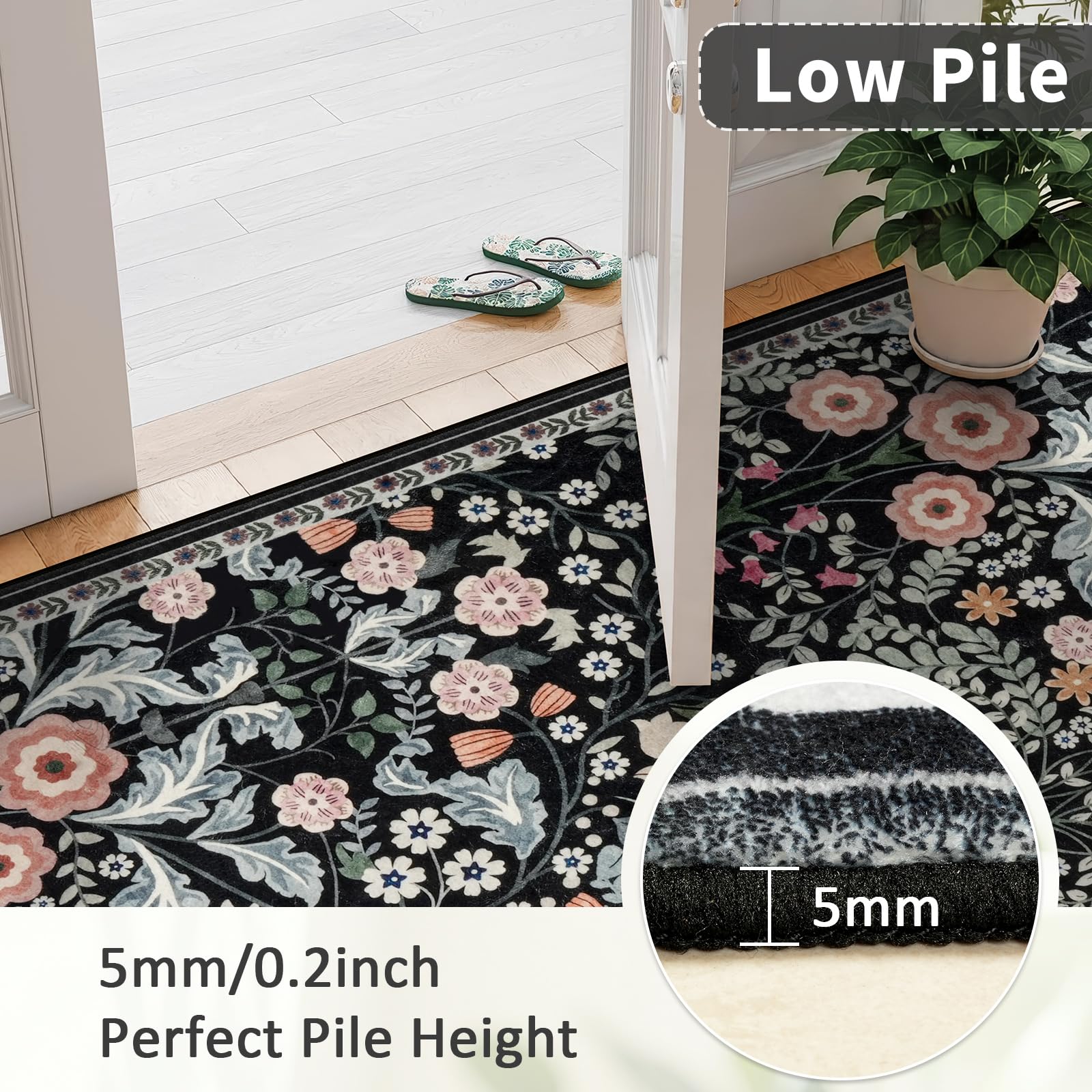 Tapis lavable pour le salon