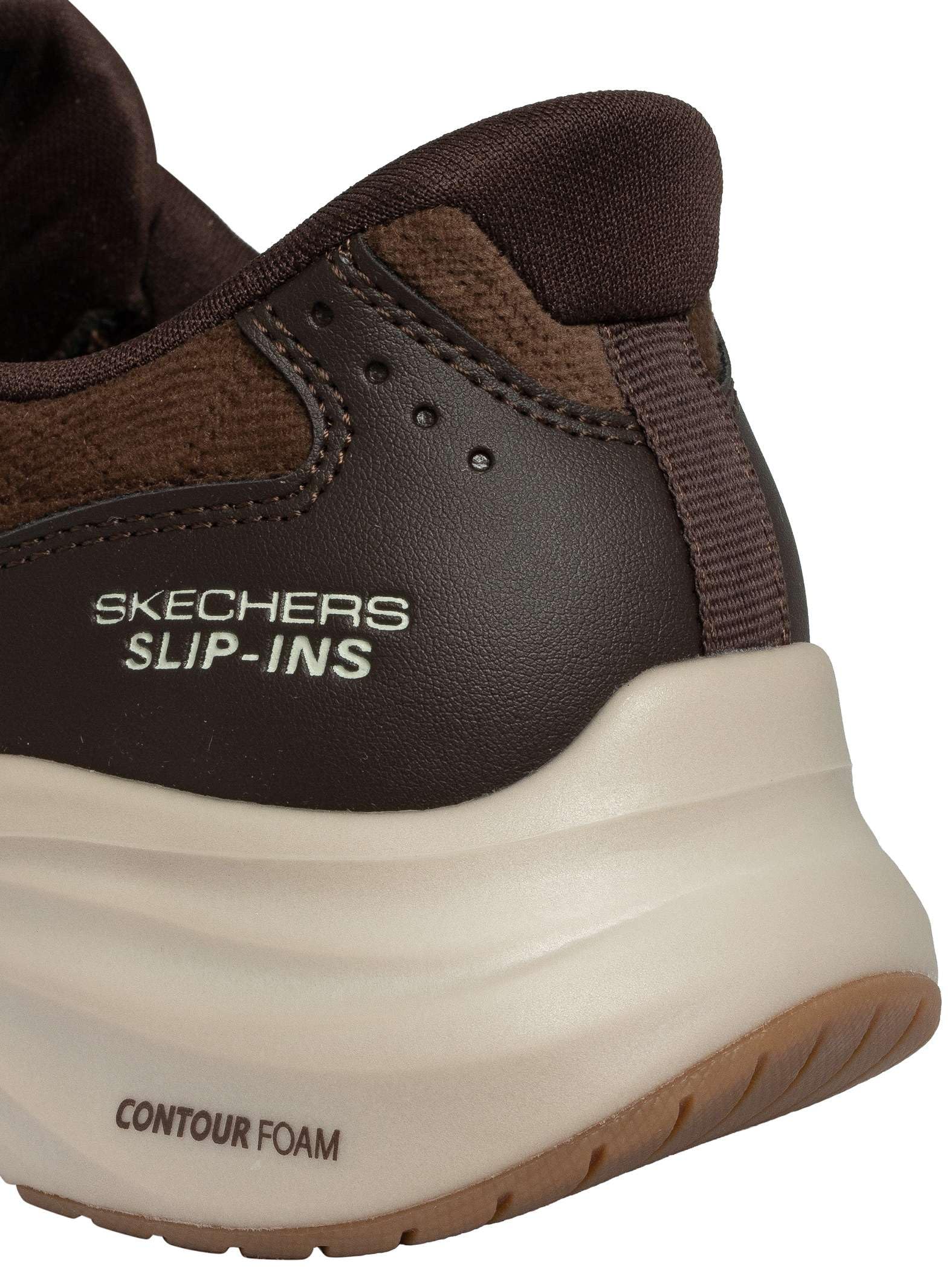 Skechers Sneakers Hombre Contour Foam - Cozy Fit Cordex Marron