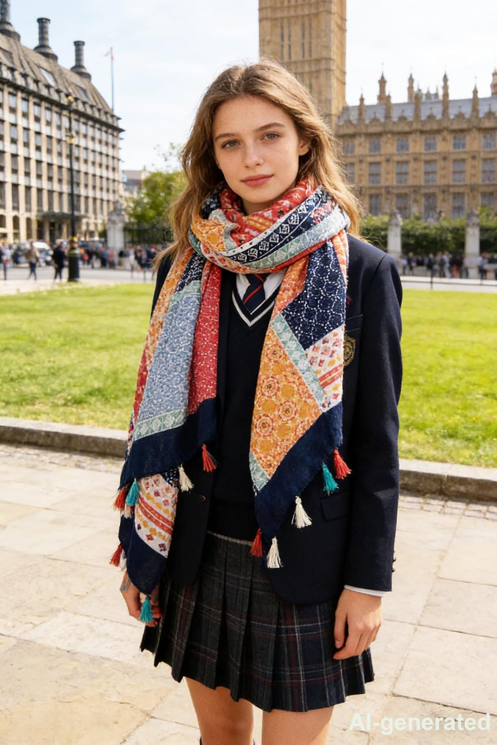 Scarf for Women Lightweight Paisley Floral Fashion for Fall Winter Scarves Shawl Wrap