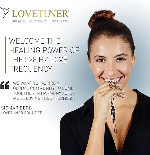 Miniatura 6 de LOVETUNER Collar de afinación de respiración consciente y meditación Frecuencia de amor Solfeggio de 528 Hz Collar de silbato para aliviar el