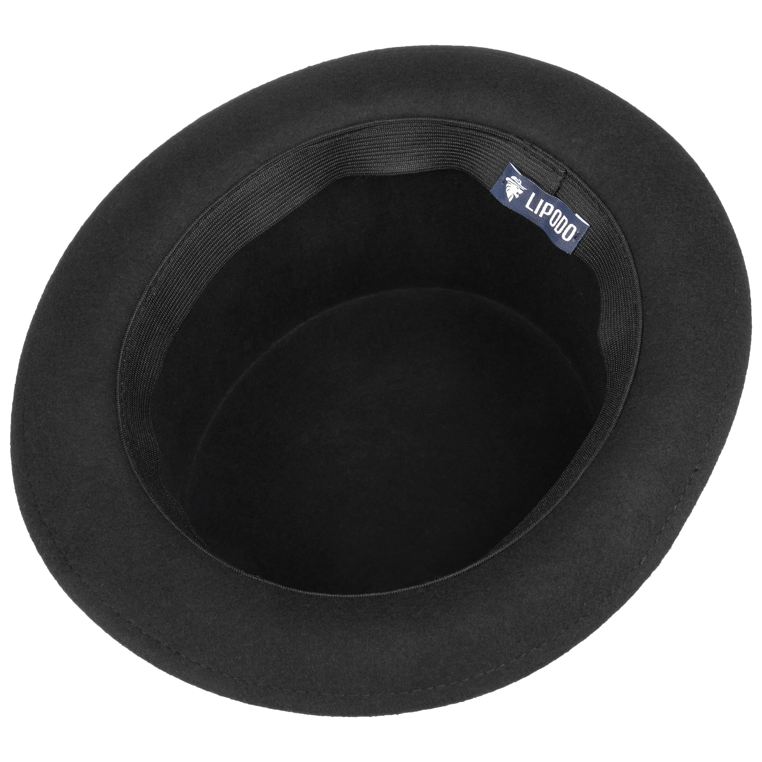Lipodo Zylinder Filzhut Damen Herren Wollfilzhut Made in Italy Hochzeitshut Ripsband