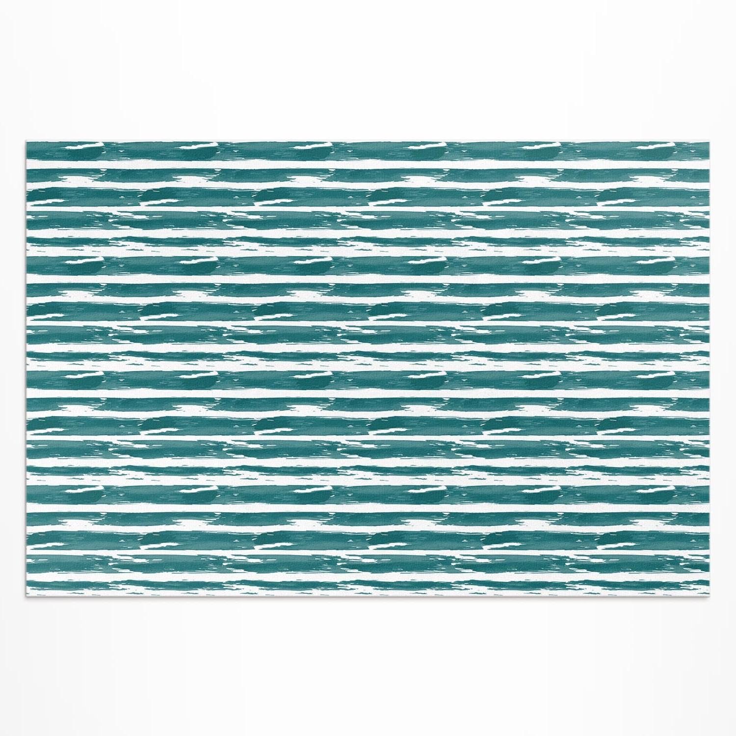 Tapis du Sol Vinyle 60x90 cm PVC pour Balcon Terrasse Jardin Extérieur Rectangle Décoration de Balcon et Porche Résistant à la Décoloration Imperméable - Lignes abstraites