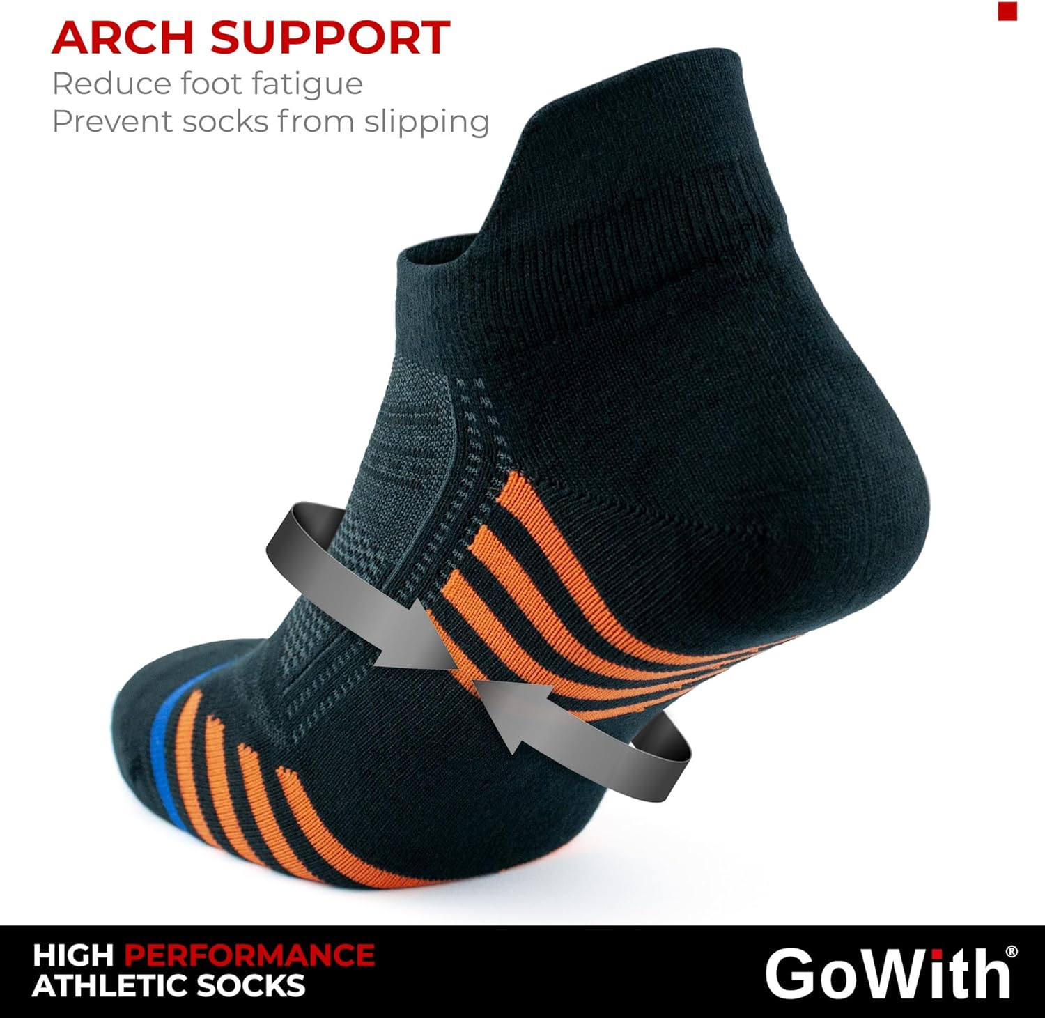 GoWith 6 Pairs Running Socks for Men, No Cushion Ankle Rayon Bamboo Socks, Moisture Wicking, with Gift Box - Image 8