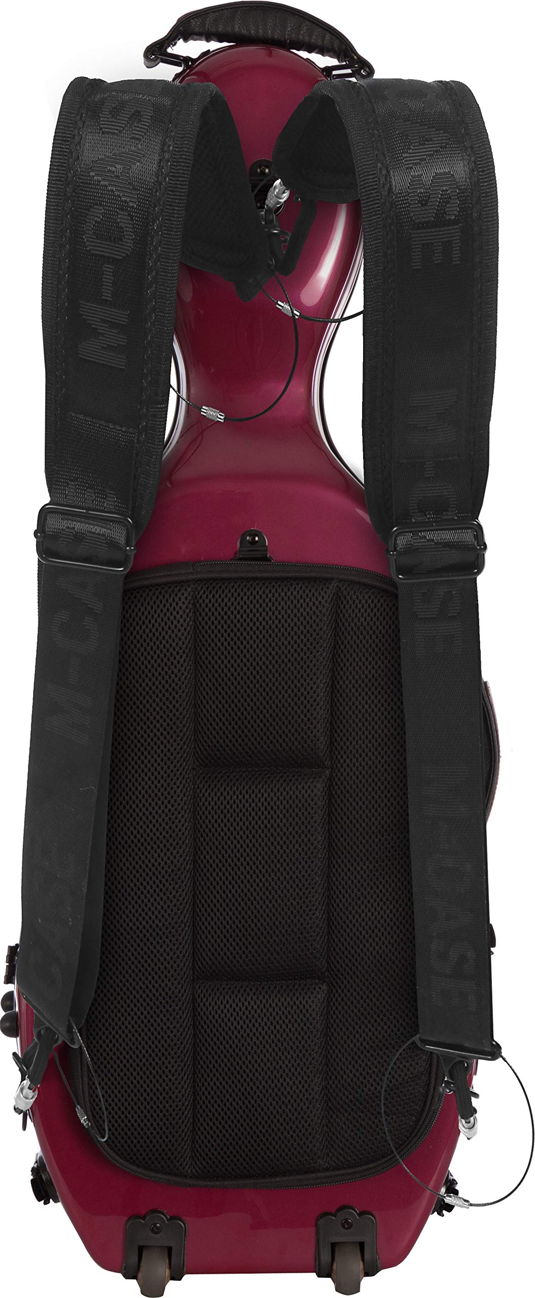 M-Case Étui pour Alto Fiberglass 38-43 Ultra Light Bordeaux Brillant Sac à Musique