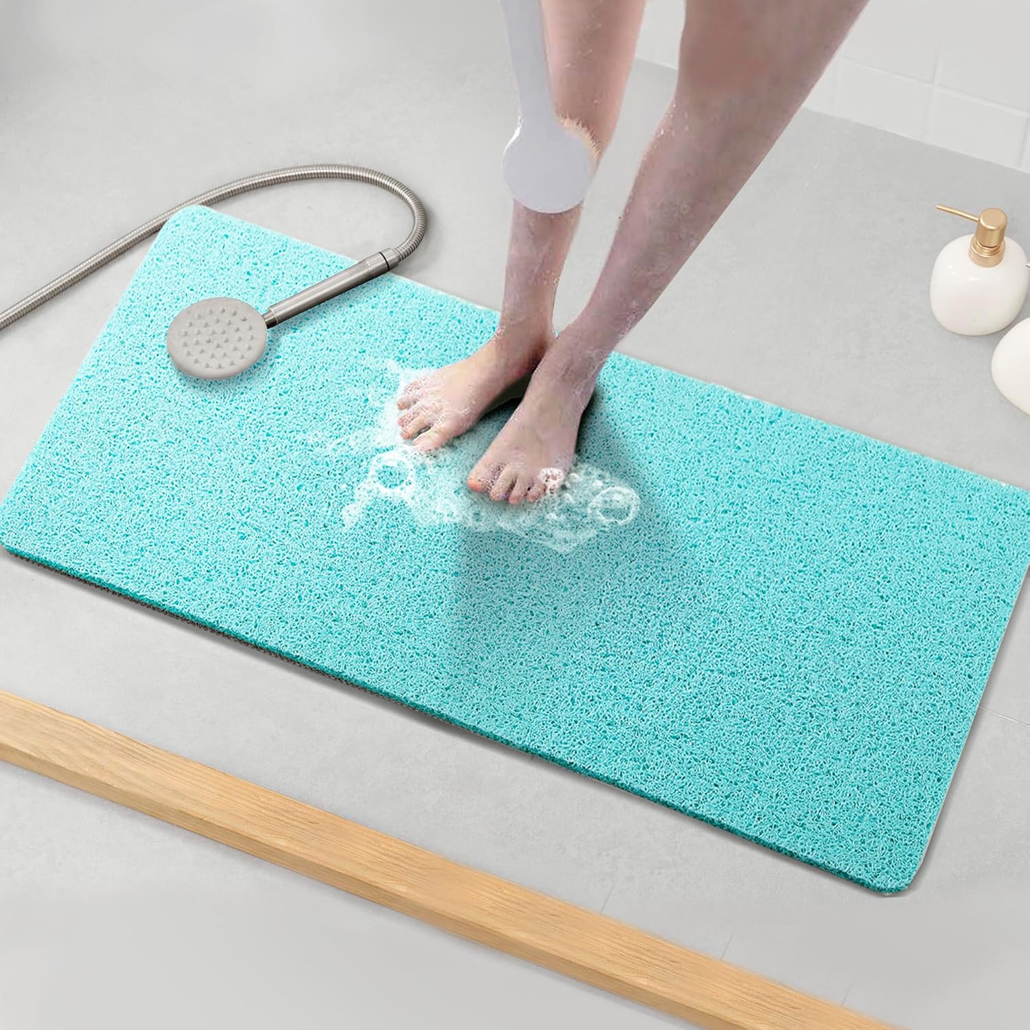 Asvin Soft Textured Bath, Shower, Tub Mat, 35x16 Inch