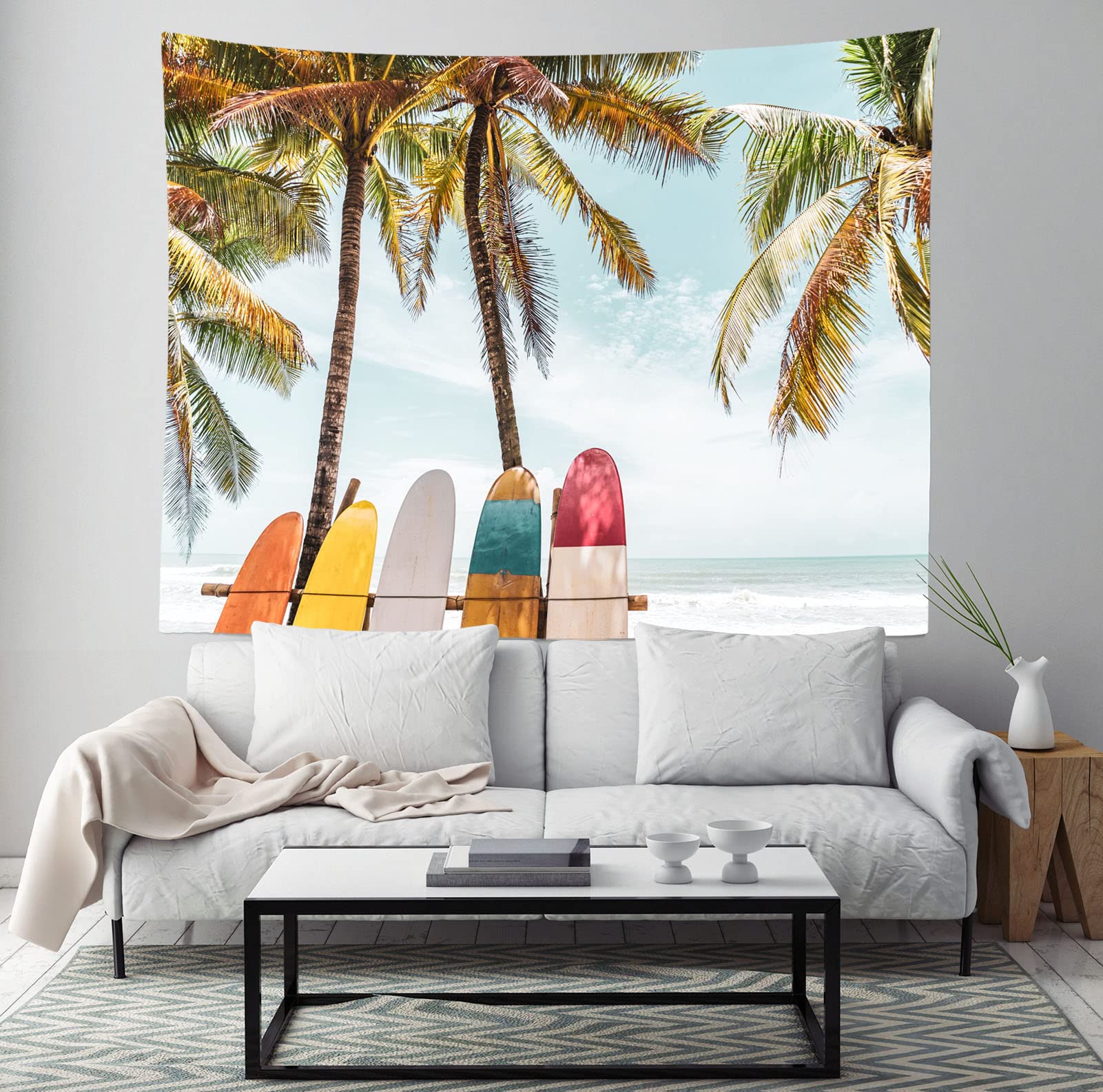 Amazon.com: Loccor Summer Beach Surfboard Tapestry 80x60 Inch