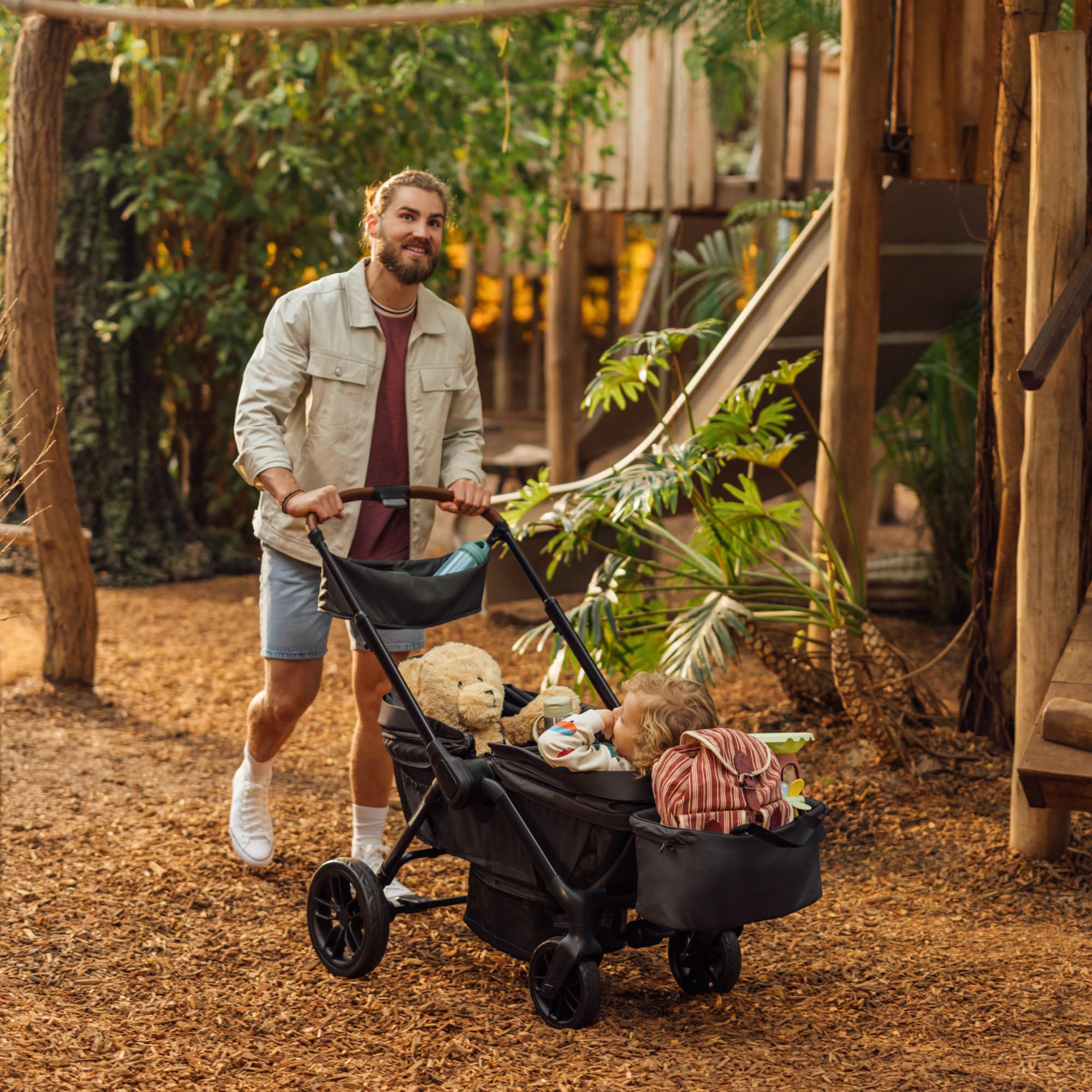 Bebeconfort Helios Poussette Double 0-4 ans 0-22 kg 2 Sièges Face-à-face Tout-terrain Pliage Compact