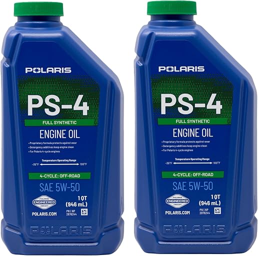 Edwards Oil Bundle PS4 two pack fits Polaris ATVs, UTVs and SXSs 2876244
