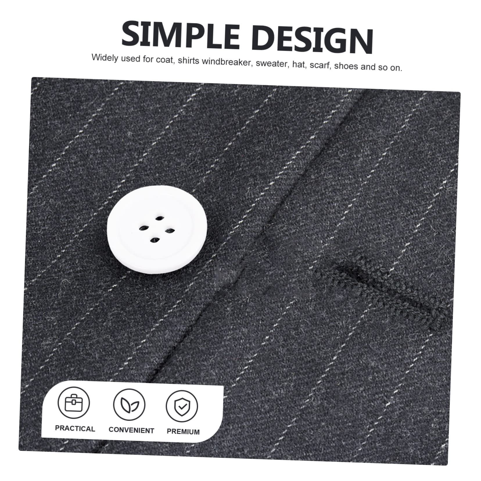 OSALADI 5 Series Botones De Redondos Coser Botones De Multiusos Proyectos Manualidades Abrigos Y Ropa Diy 100 Piezas X 5