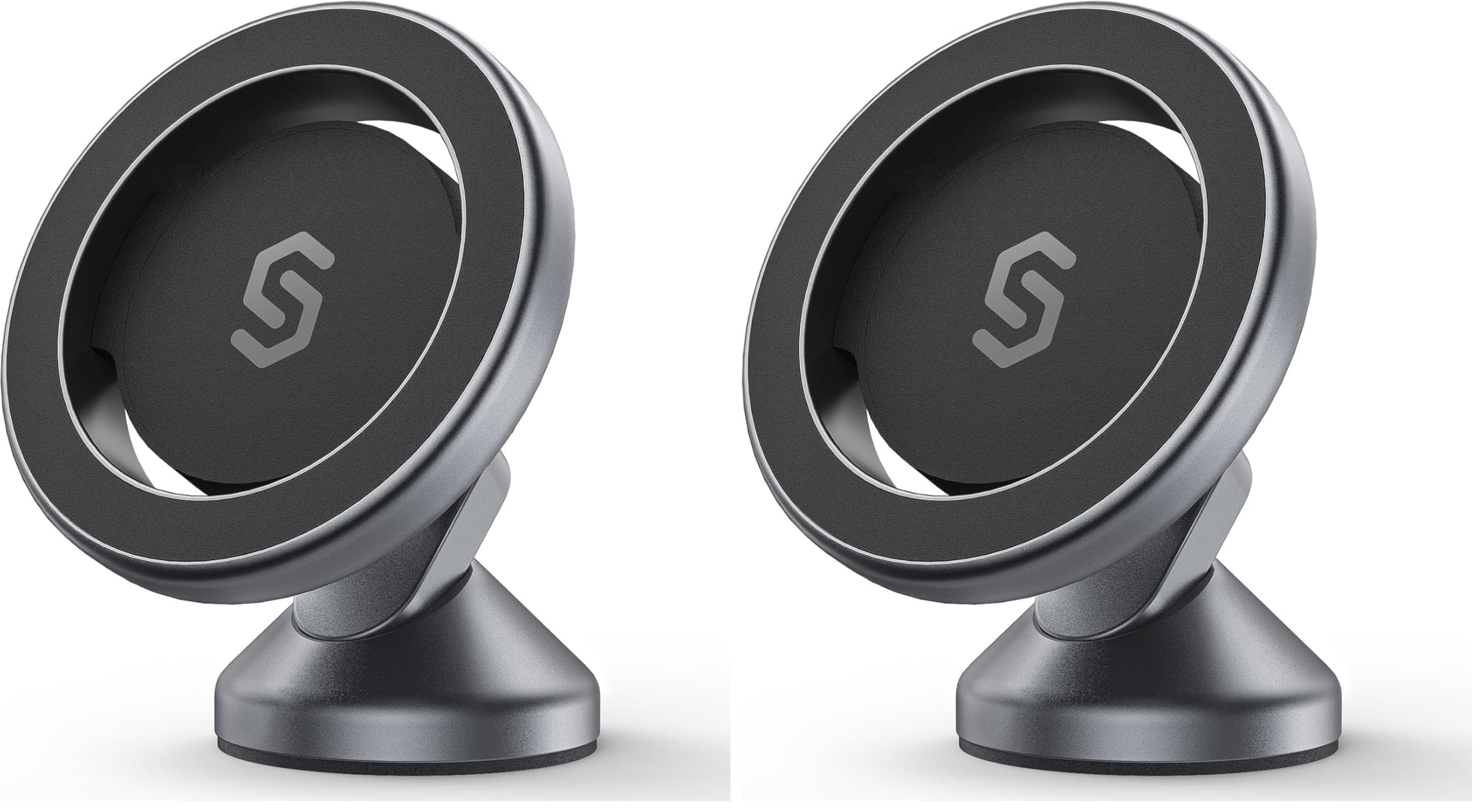 SYNCWIRE MagSafe Car Mount, Adjustable Magnetic Phone Holder, Space Gray