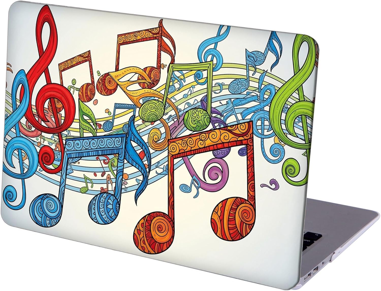 Compatible with MacBook Neo 13-inch, Hard Shell Case with Keyboard Cover and Screen Protector (A3404 A18 Pro chip, 2026 Release) - Music Note MC21669