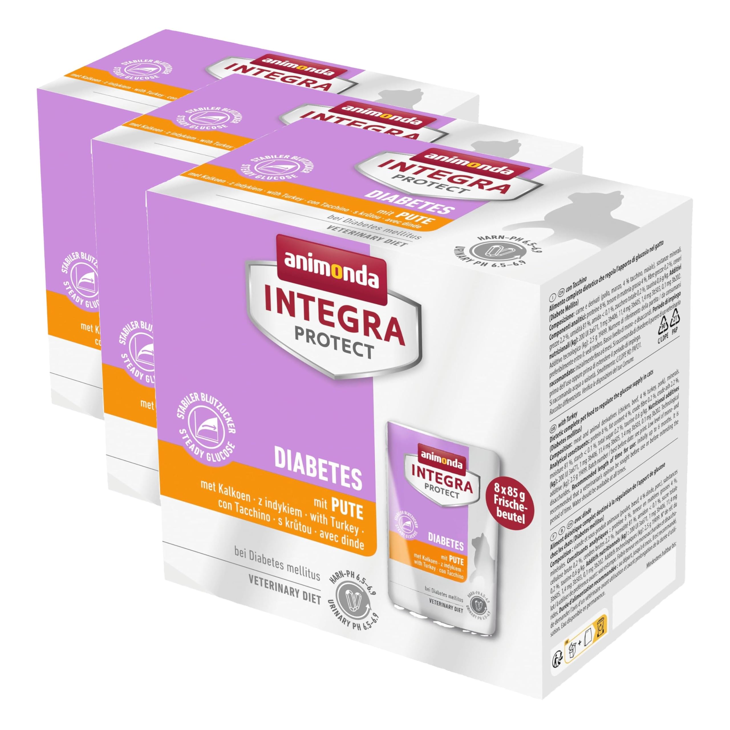 Nourriture pour Chat diabète diététique animonda Integra Protect dinde - 8