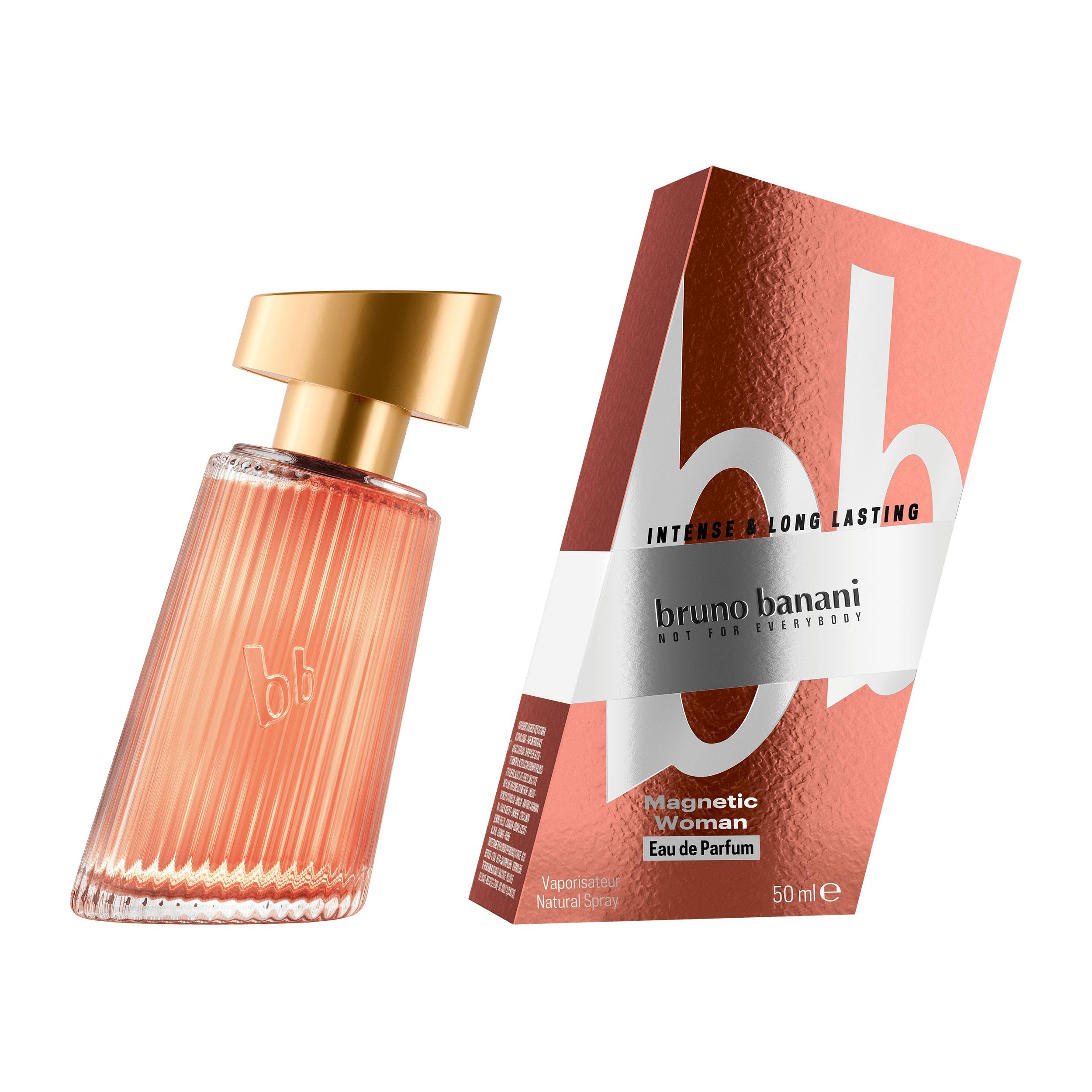 bruno banani Magnetic Woman Damska Woda Perfumowana o Słodkim Ambrowym Zapachu, 50 ml