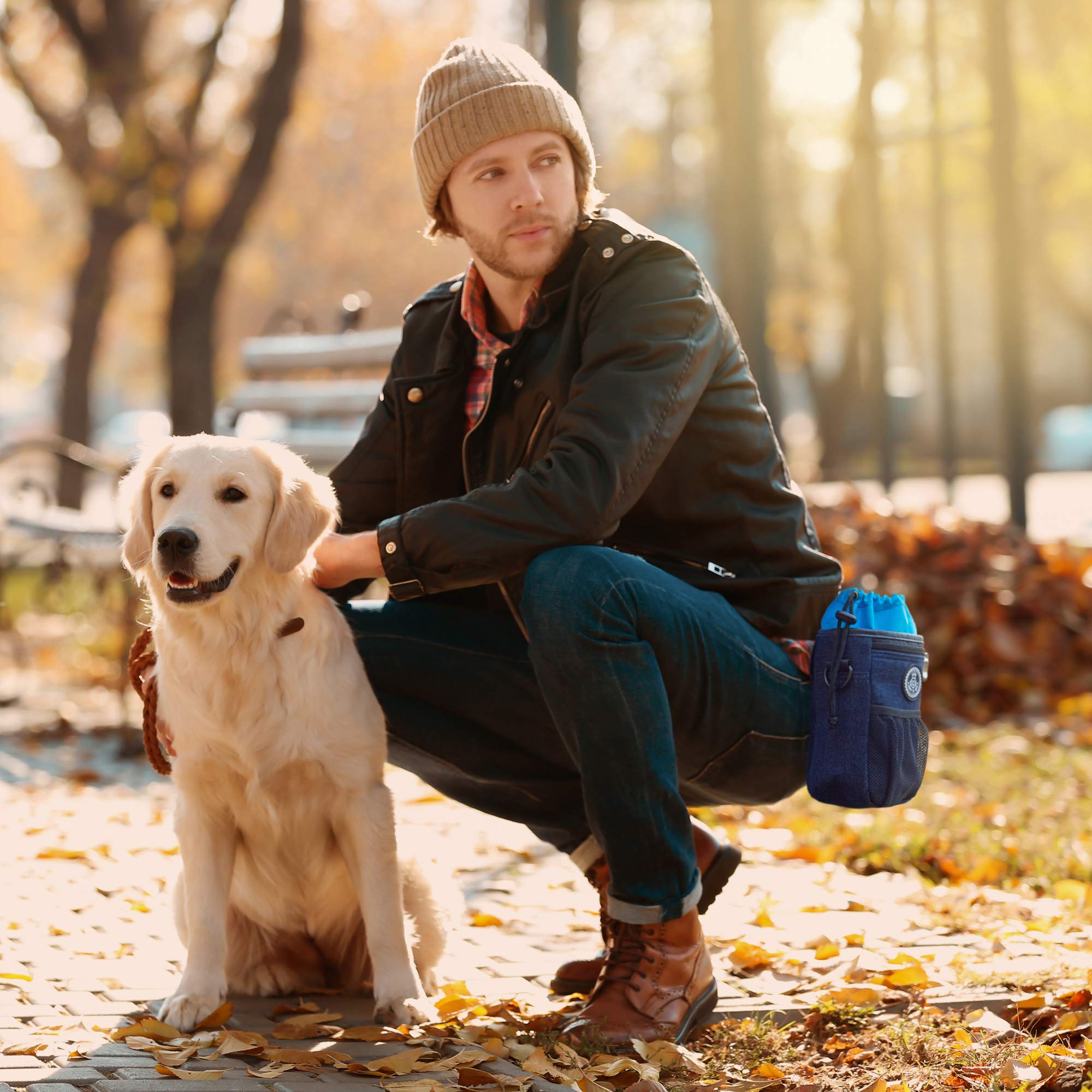 HUND IST KÖNIG Pochette friandise pour Chien qualité Premium, Le Sac de friandises pour Tout. Pochette friandise pour Dressage Chien et Formation Chiots.