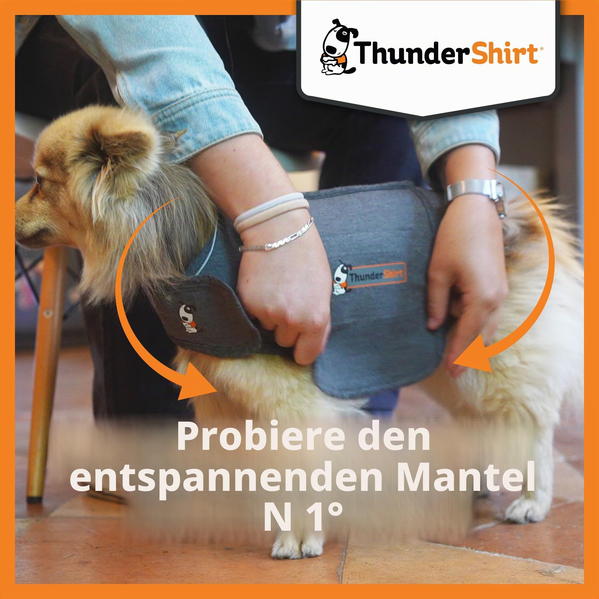 Thundershirt: Beruhigungsweste für Hunde - Grau - Größe L