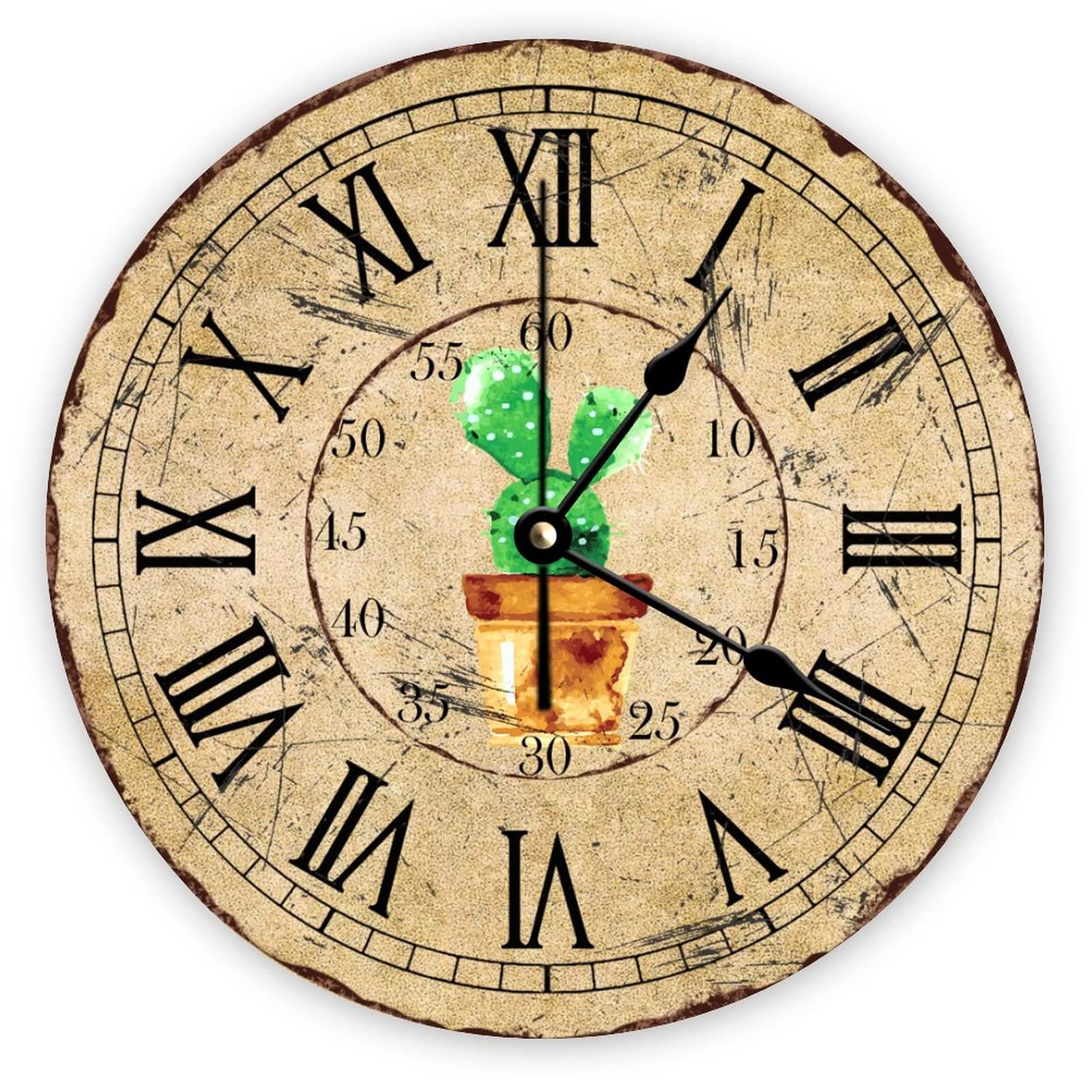 Horloge murale rétro de 38cm pour cuisine école bureau et salle de bain