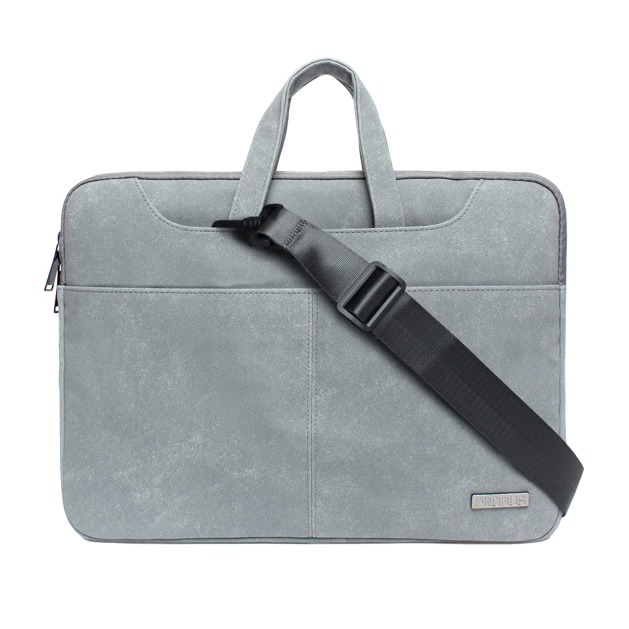 Probus PU leather Laptop Sleeve Case Messenger Organizer Bag - Dark Grey (B0BF5RD27G) Amazon Price History, Amazon Price Tracker