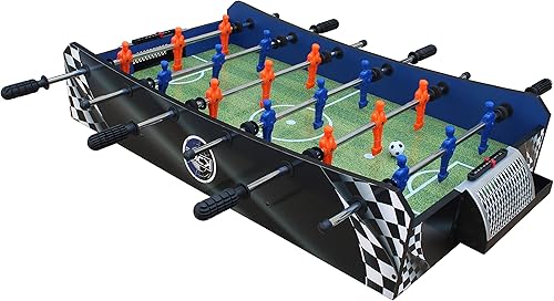 Miniatura 2 de KICK Convoy - Mini mesa 4 en 1 de 40 pulgadas (azul) - Juego de mesa de juego combinado para sala de juegos, niños, futbolín, fútbol americano,