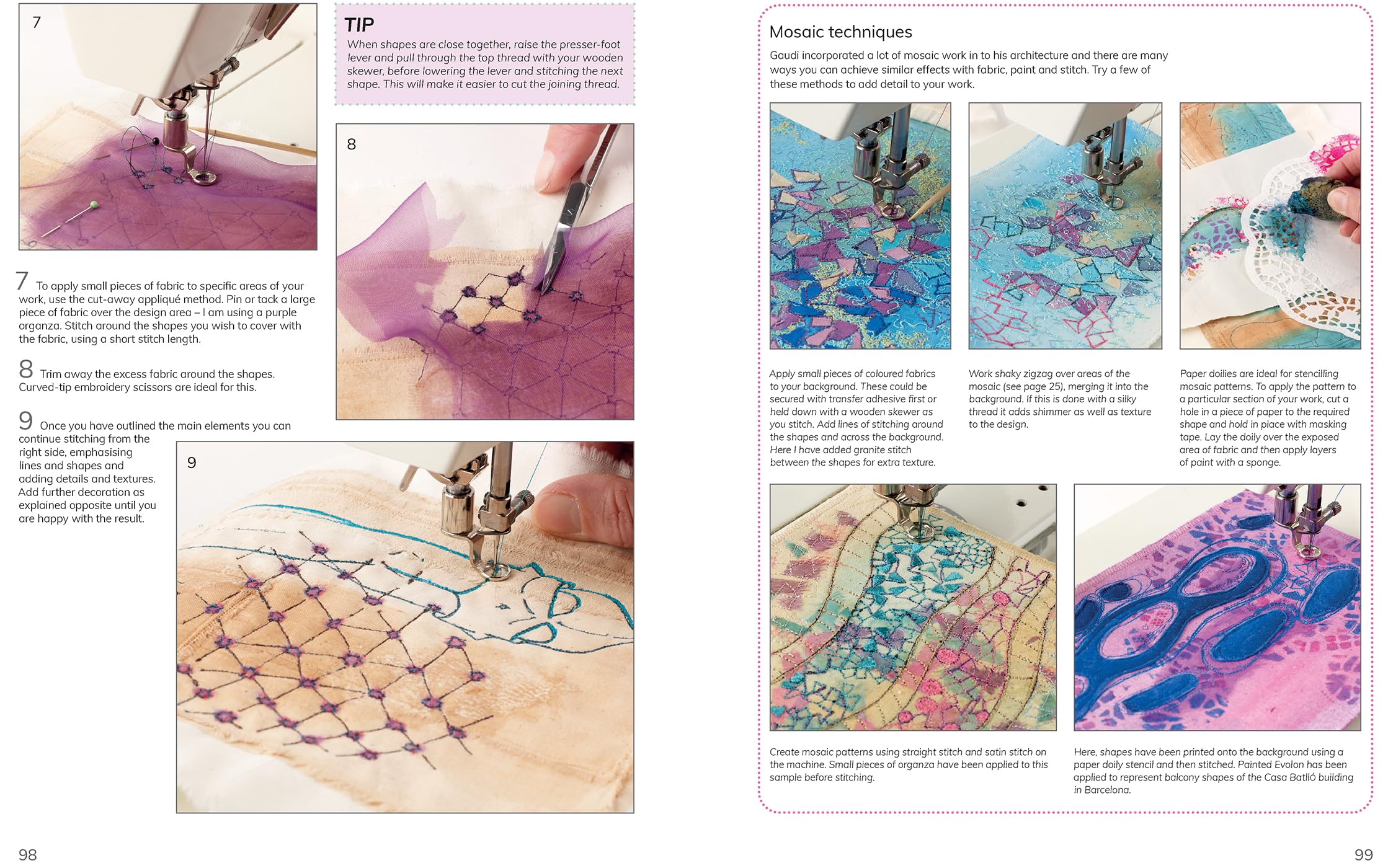 Layer, Paint and Stitch: Create Textile Art with Machine and Hand Stitching