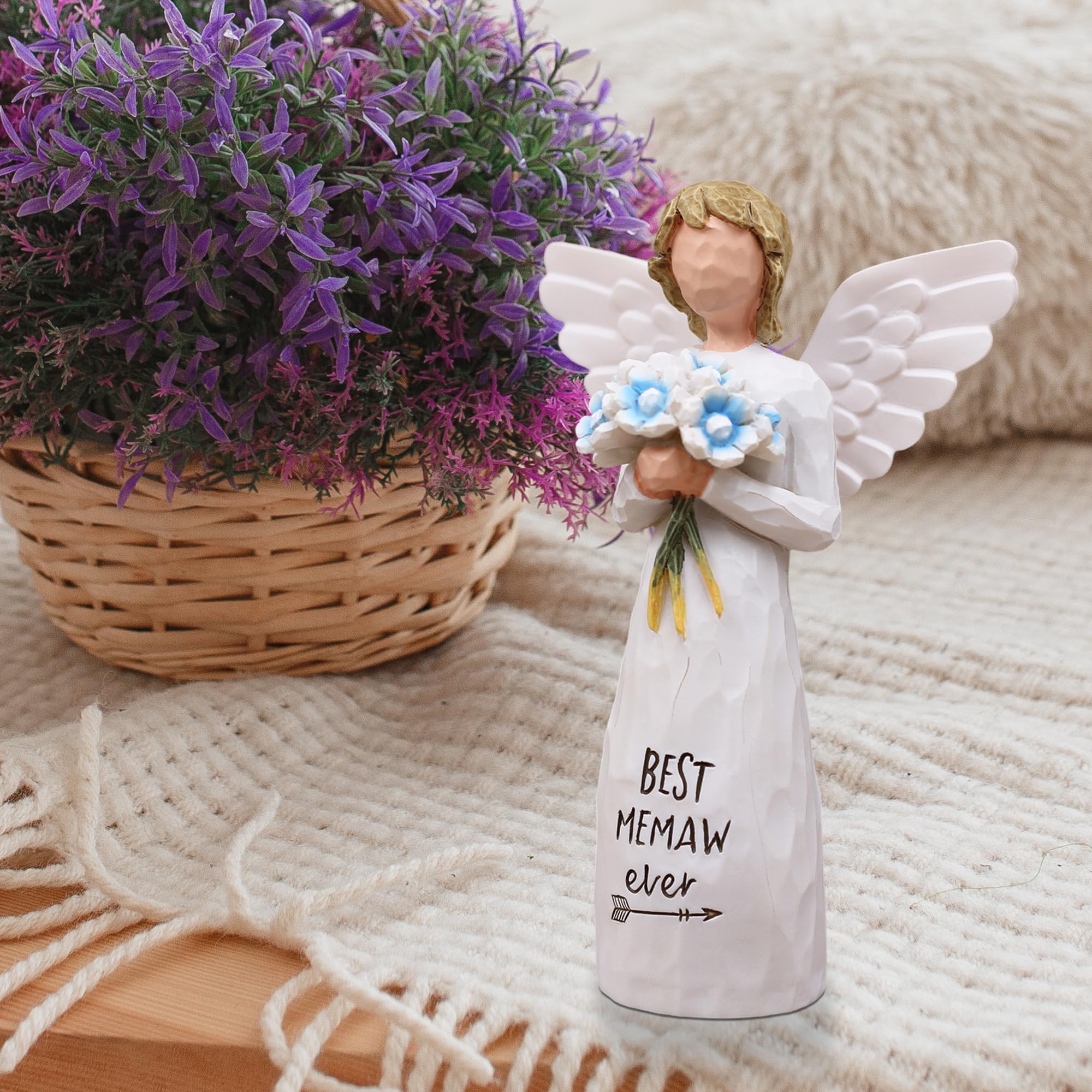 AUKEST Memaw Gifts for Grandma, Gifts for Memaw Birthday Christmas, Sculpted Hand-Painted Figure