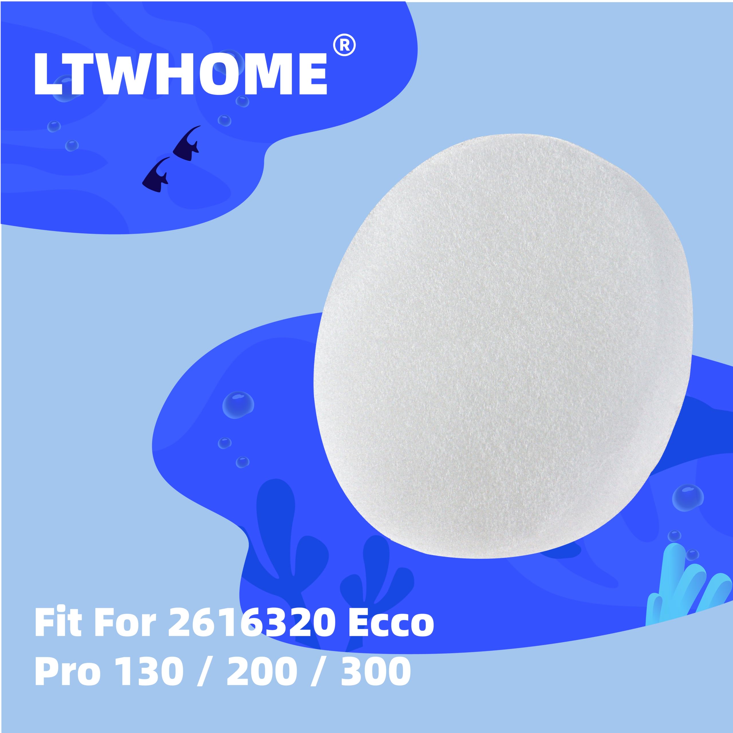 Compatible Excellent et Grossier Mousse Filtre Tapis Ensemble Convient pour Eheim 2616320 Ecco Pro 130/200 / 300(Paquet 3ensemble)