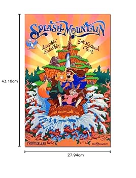 Disneyland poster vintage ディズニーランド ポスター Disneyland Rides Poster Set - Vintage Disney Parks Art, Wall