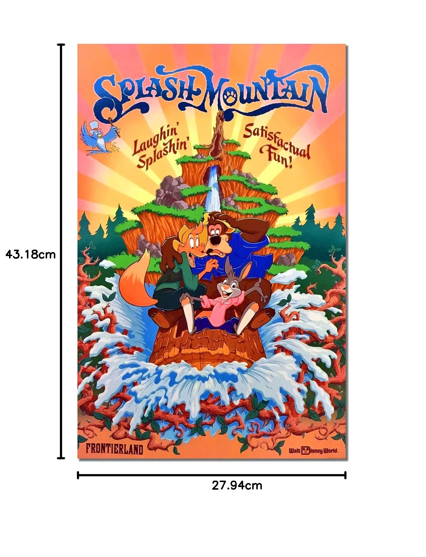 Prints Splash Mountain Disneyland Poster (11x17) Vintage