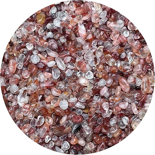 Miniatura 90 de GAF TREASURES Chips de piedras preciosas semidoradas de 0.5 libras, con diseño de ojo de tigre dorado, mini cristales triturados con ojo de tigre