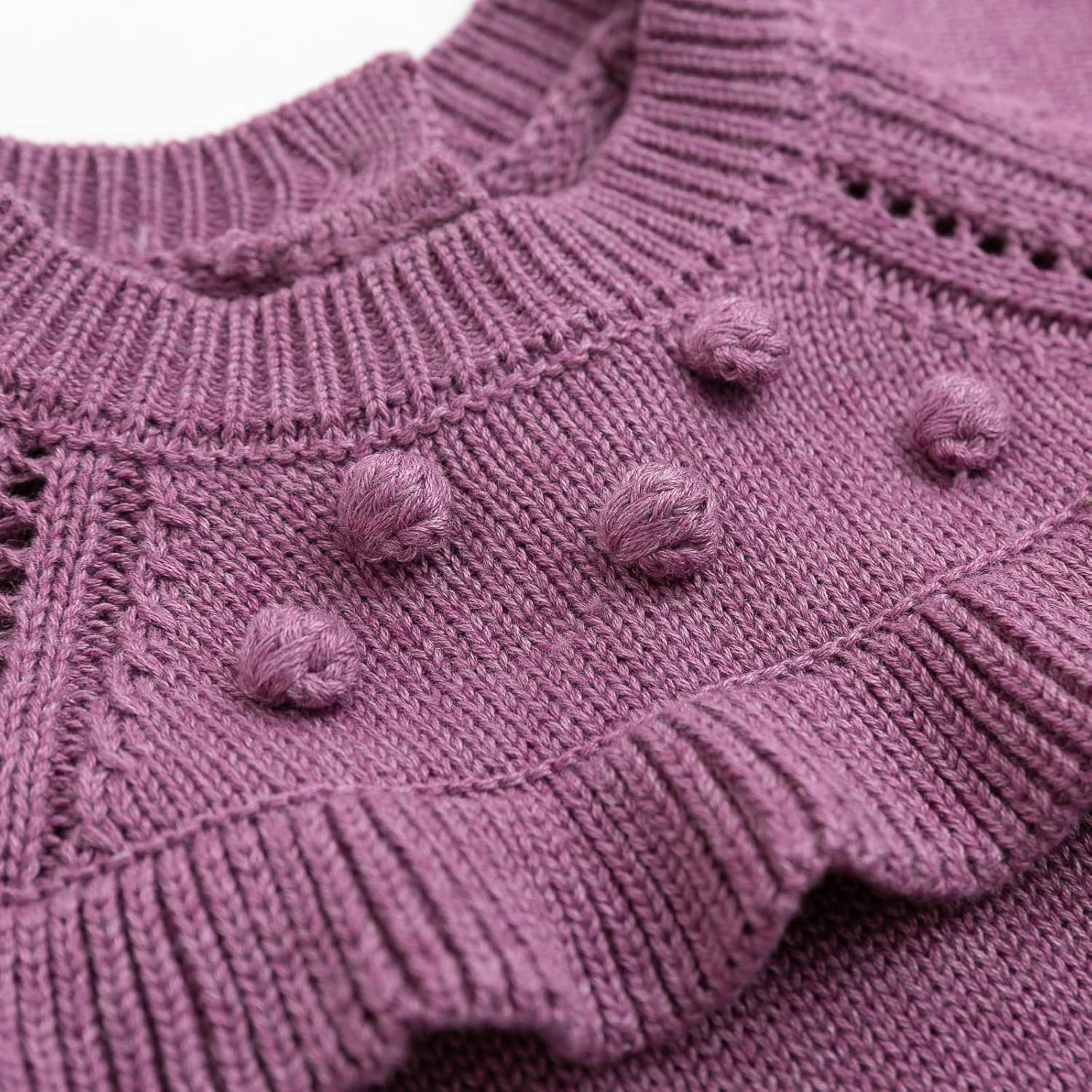 Simplee kids Baby Little Girls' Long Sleeve Sweater Dress Knit Warm Sweater Outfit Dress for Toddler Girls 6M-5T - Image 3