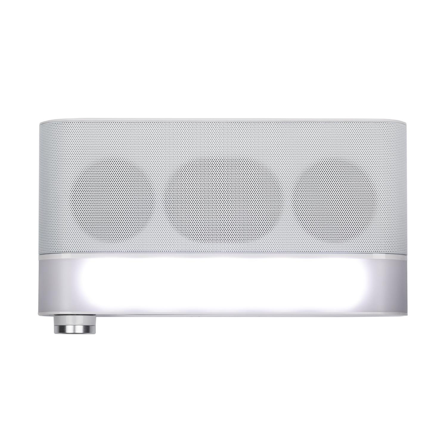 AUNA KR-130 - Radio da Cucina Sottopensile, FM-PLL, Bluetooth 4.1, 40 Spazi Memoria per Canali, Illuminazione LED, Display Touch Idrofugo, Doppio Allarme, Bianco