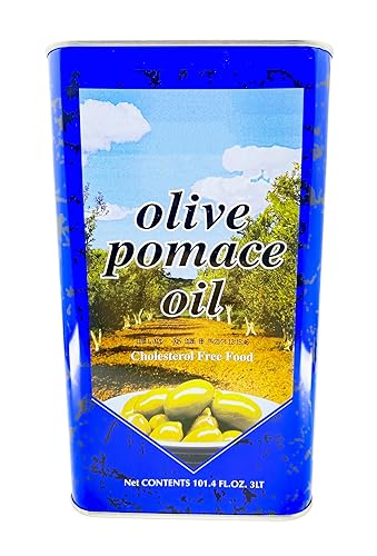 Aceite de pomacio de oliva refinado y aceite de oliva extra virgen - lata de 3 litros