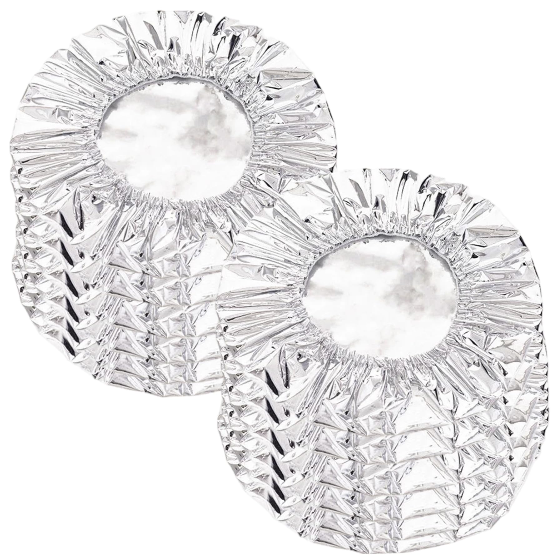 Takingup 50Pcs Reusable Elastic Bowl Covers, Aluminum Foil Film Food Covers for Takeout Home Picnics, Elastic Bowl