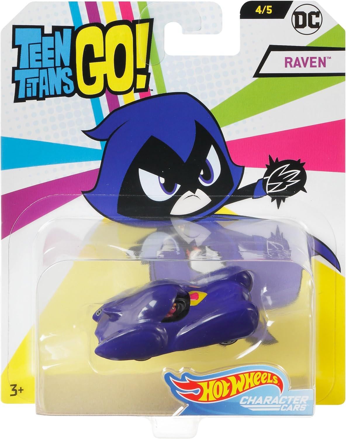 Hot Wheels Teen Titans Go Raven Vehicle, 1:64 Scale