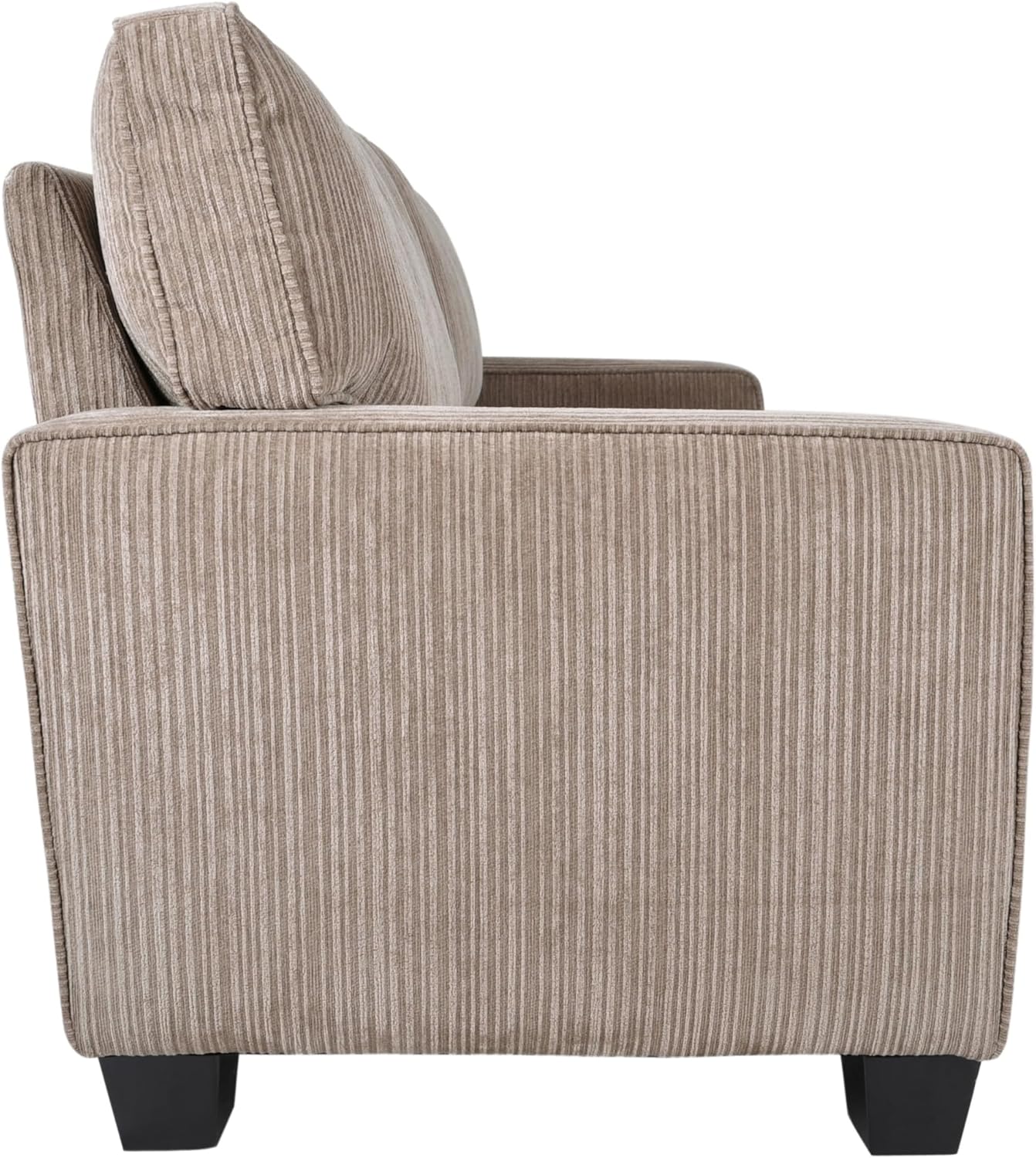 Beige Linen 78" Sofa with Removable Cushions