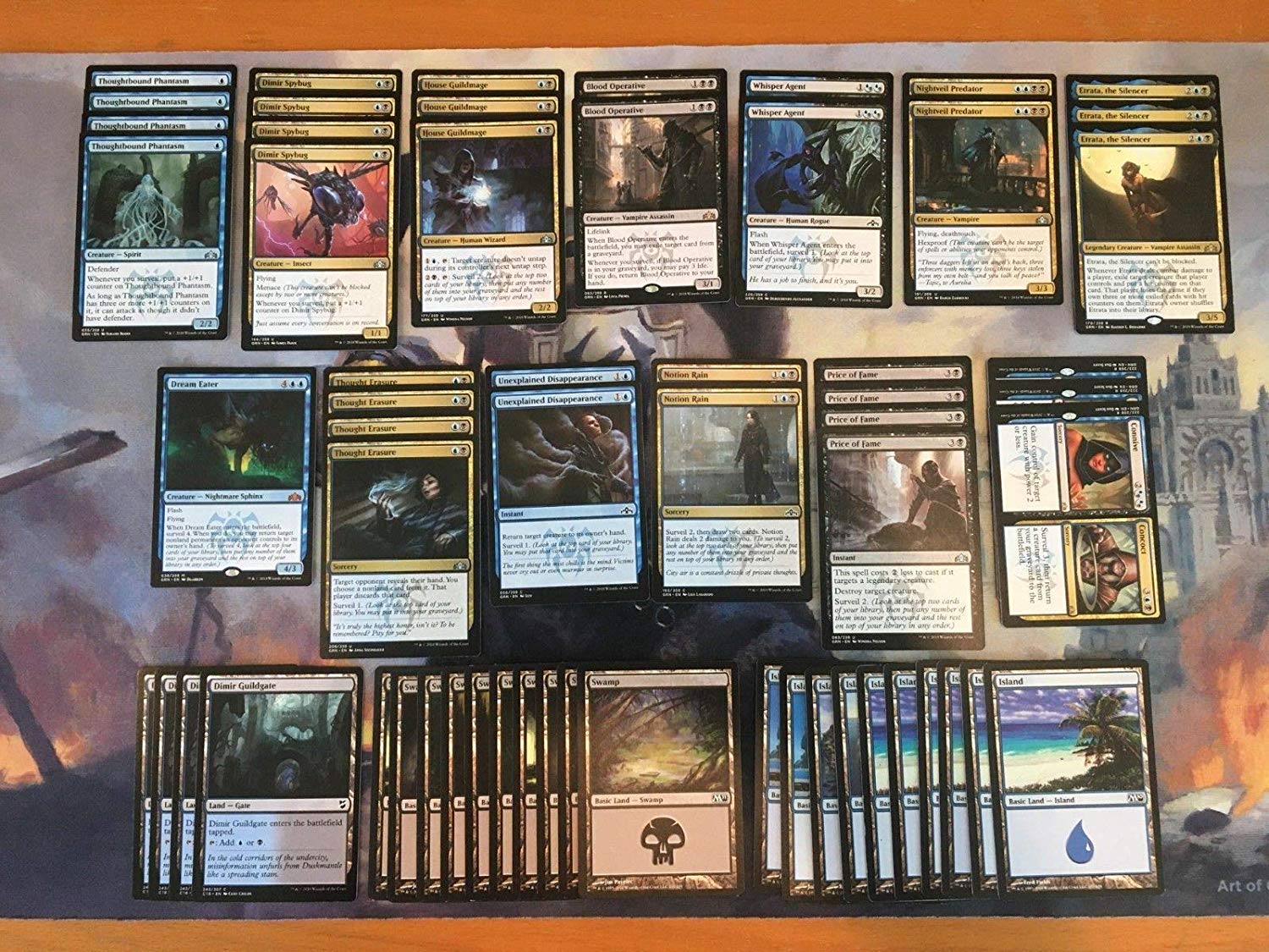 Dimir Surveil Deck Blue Black Modern Legal Custom Built Magic The Gathering Mtg 60 Card Amazon Ae Toys