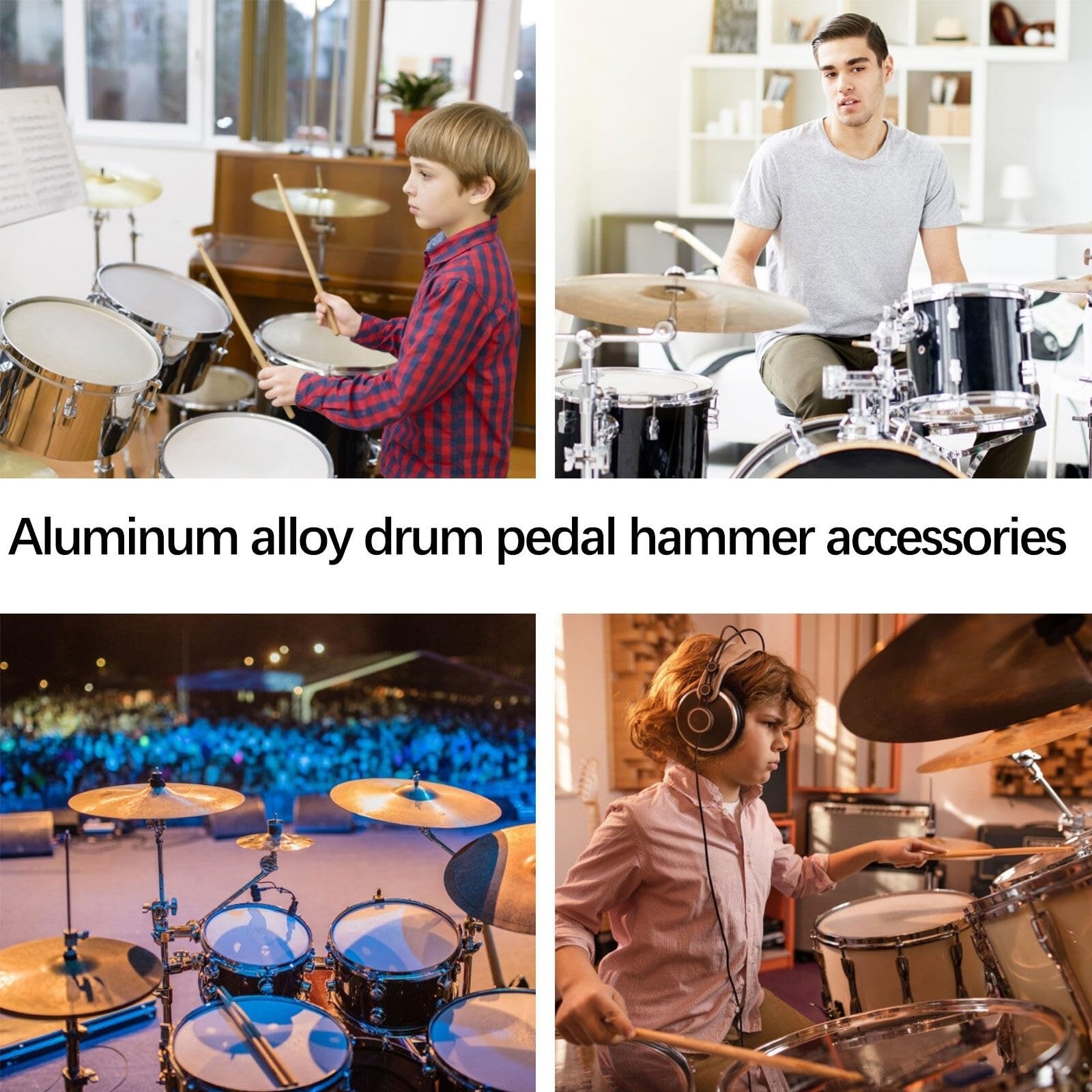 Pedał bębna basowego Zestaw Instrumentów Młotkowych Na Pedały Perkusyjne Instrumenty Na Stopy Zestaw Instrumentów Ze Stopu Aluminium