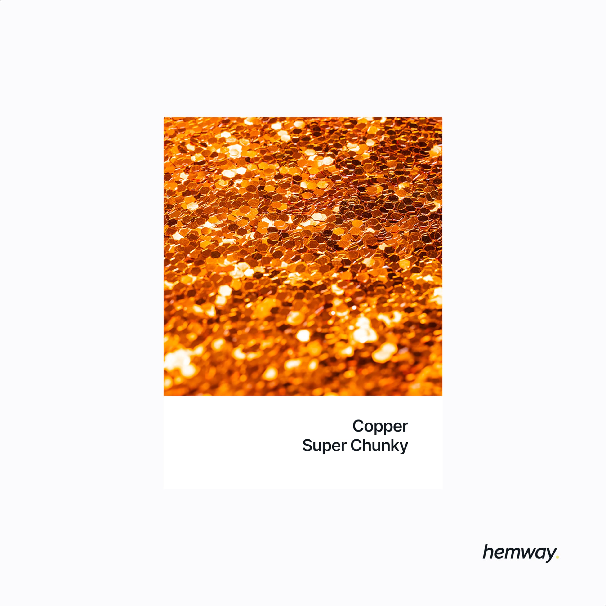 Copper Glitter Shaker, 130g Super Chunky Glitter, Crafts 1/8" Metallic Flake Copper Sequins, Resin & Epoxy Crafts, Decorating - Image 2