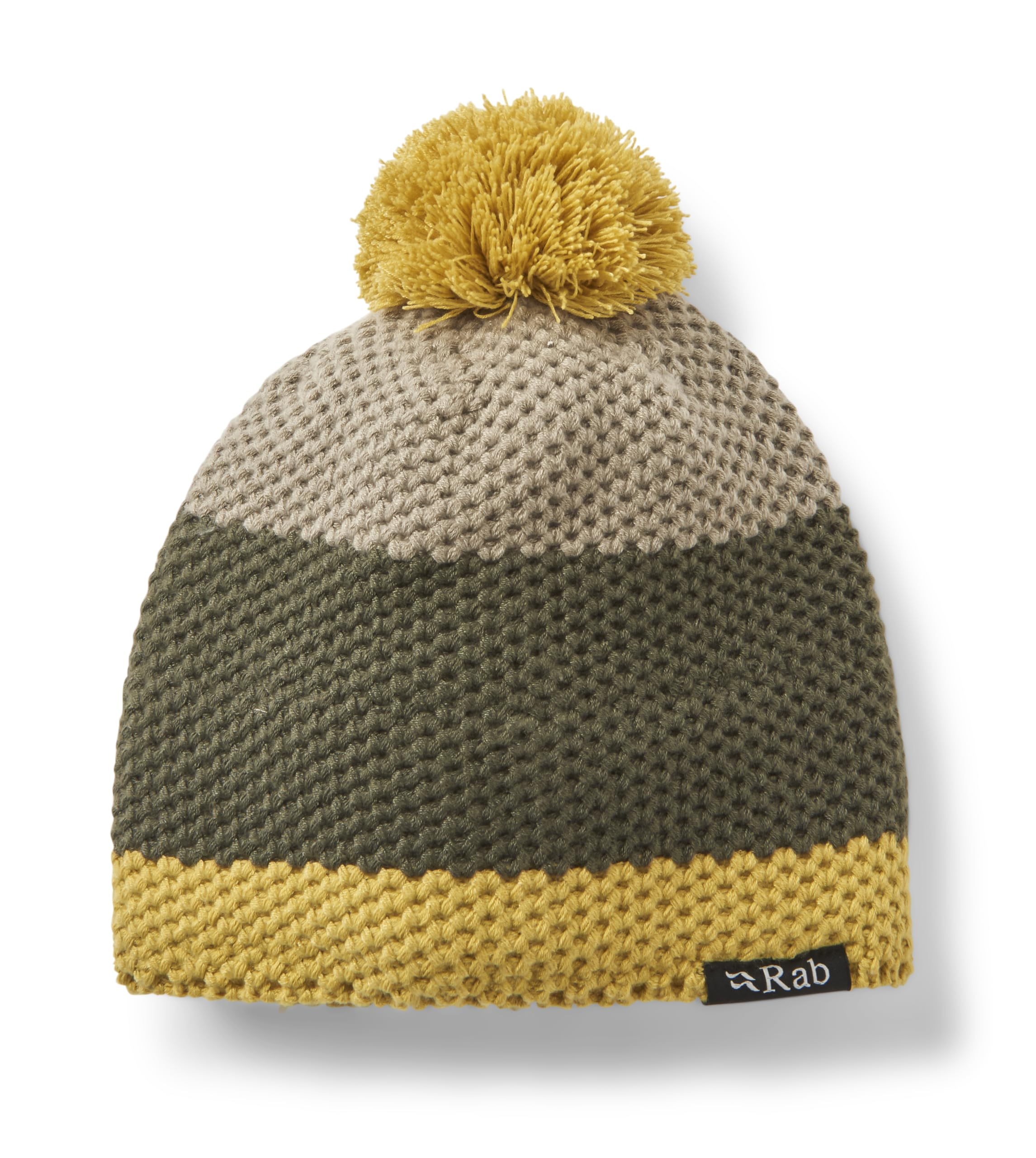 Rab Unisex Army Monzino Bobble Beanie - Warm Skull Cap For Hiking, Climbing, & Skiing - One Size
